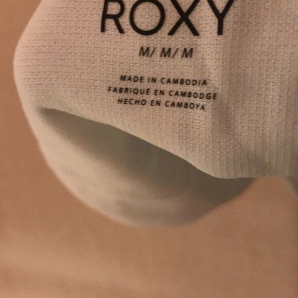 Roxy Banana Leaf Print Side Bowties Bikini Bottoms Size Medium - Picture 5 of 5